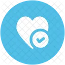 Love Heart Check Icon