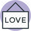 Love Hanging Sign Icon