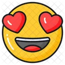 Heart Eye Emoji Icon