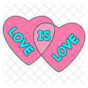 Love Is Hearts Icon