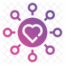 Love Connection Circle Icon