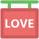 Love Hanging Sign Icon