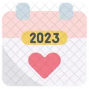 Love 2023 Calendar Icon