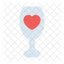 Love Drink Glass Icon