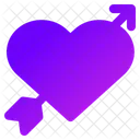 Love Arrow Heart Icon