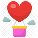Love Air Balloon  Icon