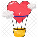 Love Air Balloon  Icon