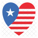 Love America Memorial Day America Icon