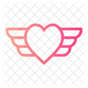 Love And Romance Valentine Wings Icon