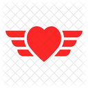 Love And Romance Valentine Wings Icon