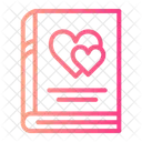 Love And Romance Diary Heart Icon