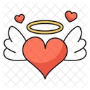 Love Heart Angel Heart Icon