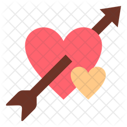 Download Free Love Arrow Flat Icon Available In Svg Png Eps Ai Icon Fonts