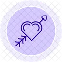 Love Arrows Line Icon Icon