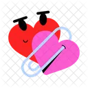 Love Attachment Emoji Hearts Smiley Hearts Icon
