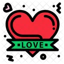 Badge Hearts Love Icon