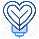 Heart Valentines Day Fly Icon