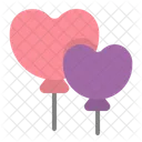 Love Balloon Heart Birthday Icon