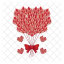 Love Balloon Love Heart Icon