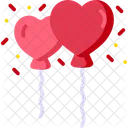 Love Balloons Valentine Balloons Heart Balloons Icon