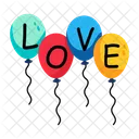 Love Balloons Alphabet Balloons Helium Balloons 아이콘