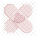Love Bandage Broken Heart Heart Bandage Icône