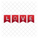 Love Banner Love Heart Banner Icon