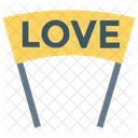 Love Banner Sign Icon