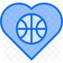Love Basketball Love Heart Icon