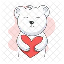 Love Bear Love Teddy Bear Heart Icon