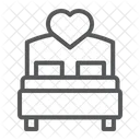 Love Bed Heart Icon