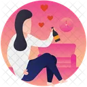 Love Beer Drunk Drink Party Icon