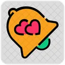 Valentine Day Bell Heart Icon
