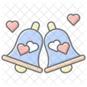 Love Bells Lineal Color Icon Icon