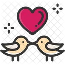 M Love Love Bird Romantic Bird Icon