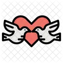 Love Birds Romance Icon