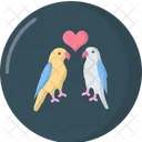 Love Birds Couple Love Icon