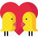 Lovebirds Birds Valentine Icon