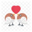 Loving Birds Wedding Icon