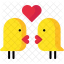 Lovebirds Birds Valentine Icon