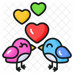 Love birds  Icon