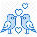 Love Birds Couple Love Icon