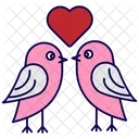 Love Birds Couple Love Icon