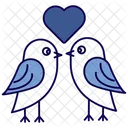 Love Birds Couple Love Icon