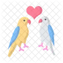 Love Birds Couple Love Icon