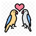 Love Birds Couple Love Icon