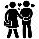 Couple Newlywed Lovers Icon