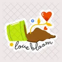 Growing Love Love Bloom Romantic Plant Icon