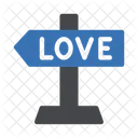 Love Direction Board Icon
