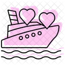 Love Boat Color Shadow Thinline Icon Icon